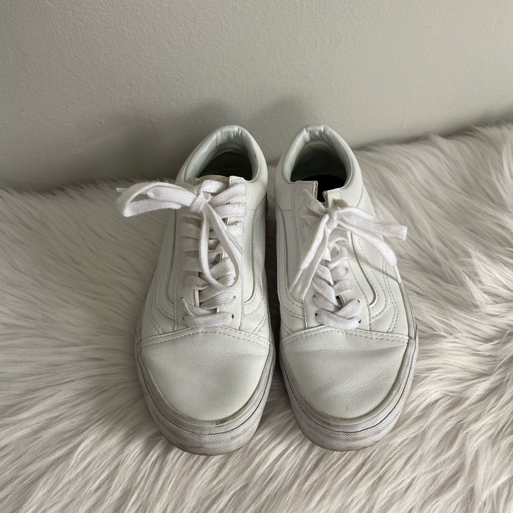 Vans white sneakers